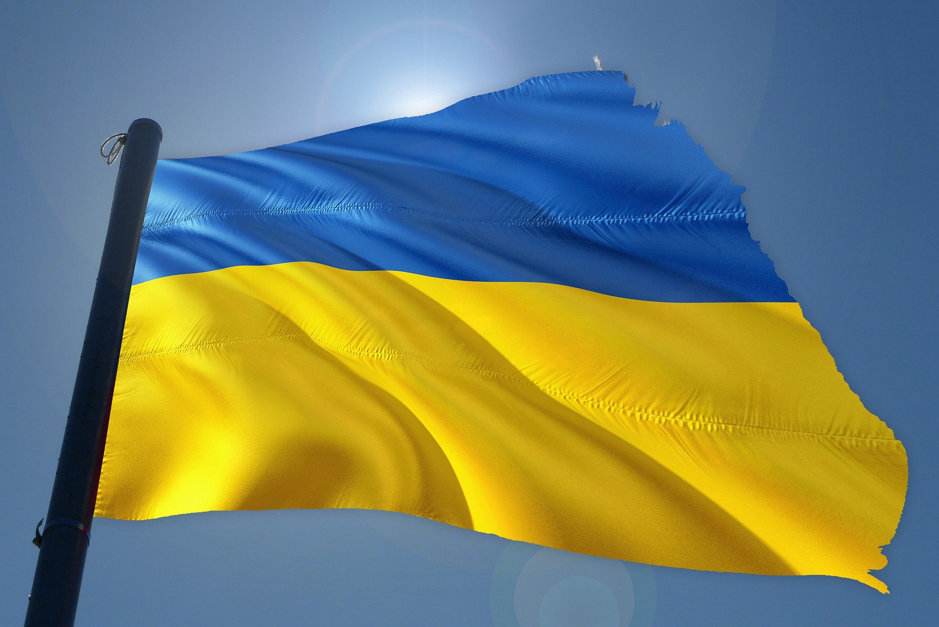 Ukraine Flagge frei